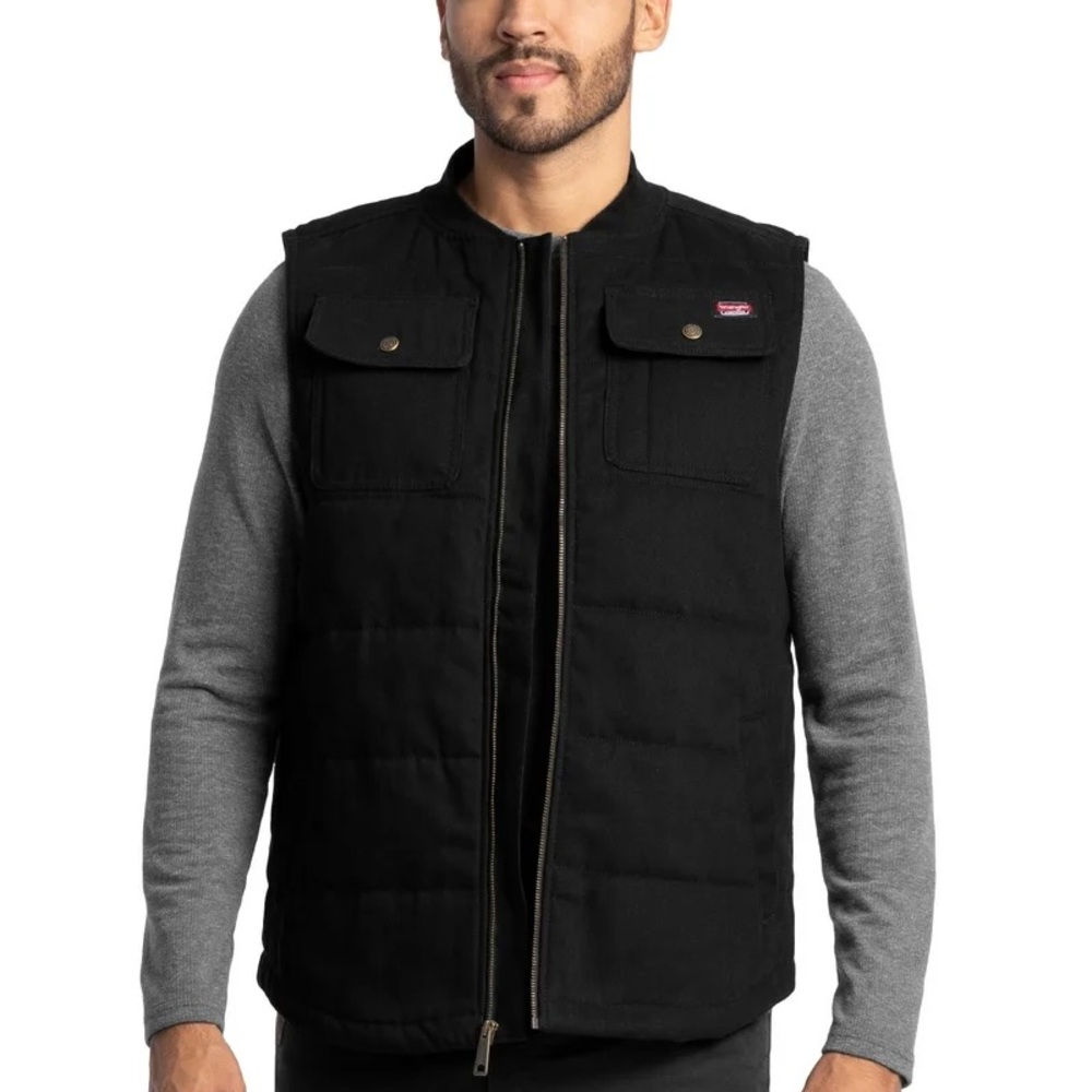 Wrangler Men's BLACK Knit Insulated Work jacket - Size MEDIUM